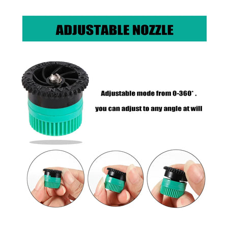 360&deg; Adjustable Popup Watering Sprinkler Nozzle for Efficient Garden Irrigation