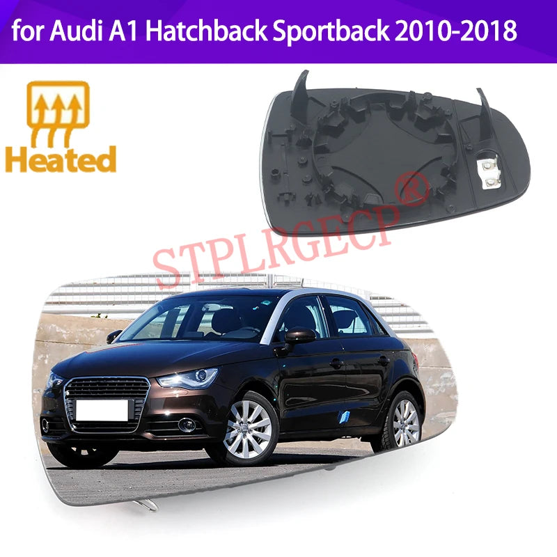 Cristal de espejo lateral calefaccionado para Audi A1 Sportback 2010-2018