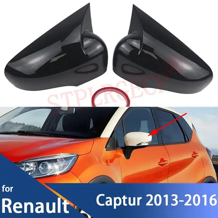 Rearview Side Wing Mirror Cover Cap Glossy Black Add-on M Style Shell for Renault Captur 2013 2014 2015 2016 B Platform by InterCyprus Trading Ltd