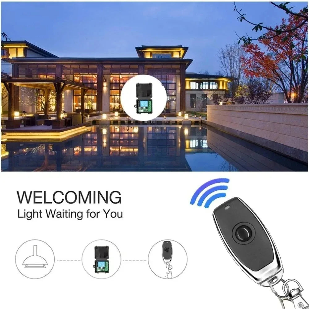 433MHz Wireless Remote Control Switch for DC 12V Electromagnetic Lock and Automation