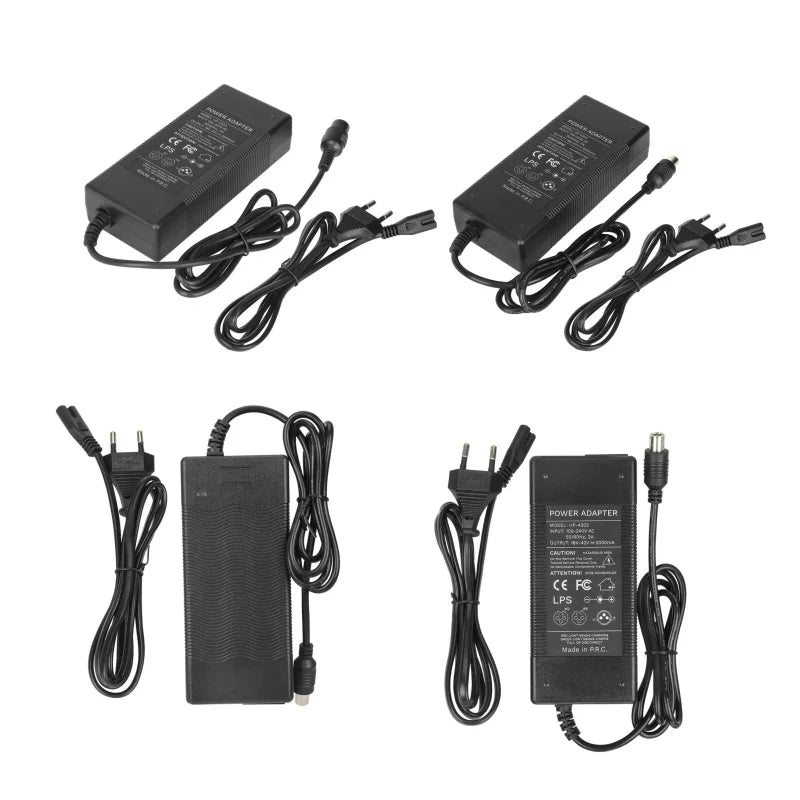 42V 2A Multi-Voltage Lithium Battery Charger for Electric Scooters and Bikes