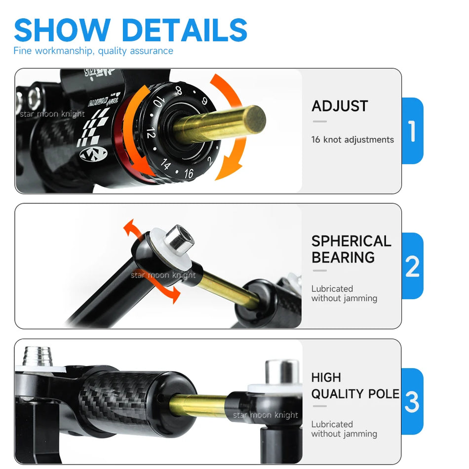 Kit de Suporte do Amortecedor Honda Forza 350 com Acessórios de Montagem do Amortecedor da Direção para 2018 e Anos Seguintes