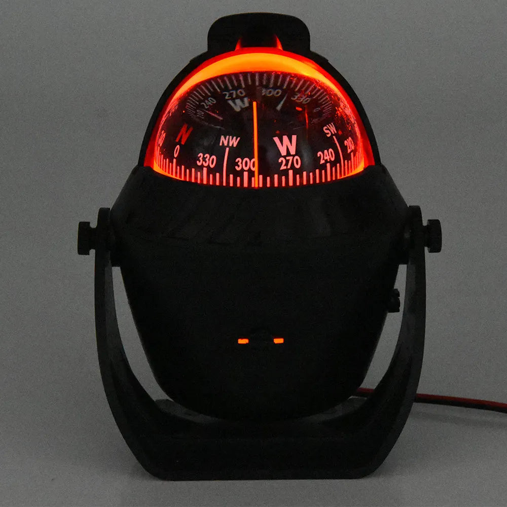 Waterproof IP67 Sea Pivoting Marine Compass &ndash; LED Light