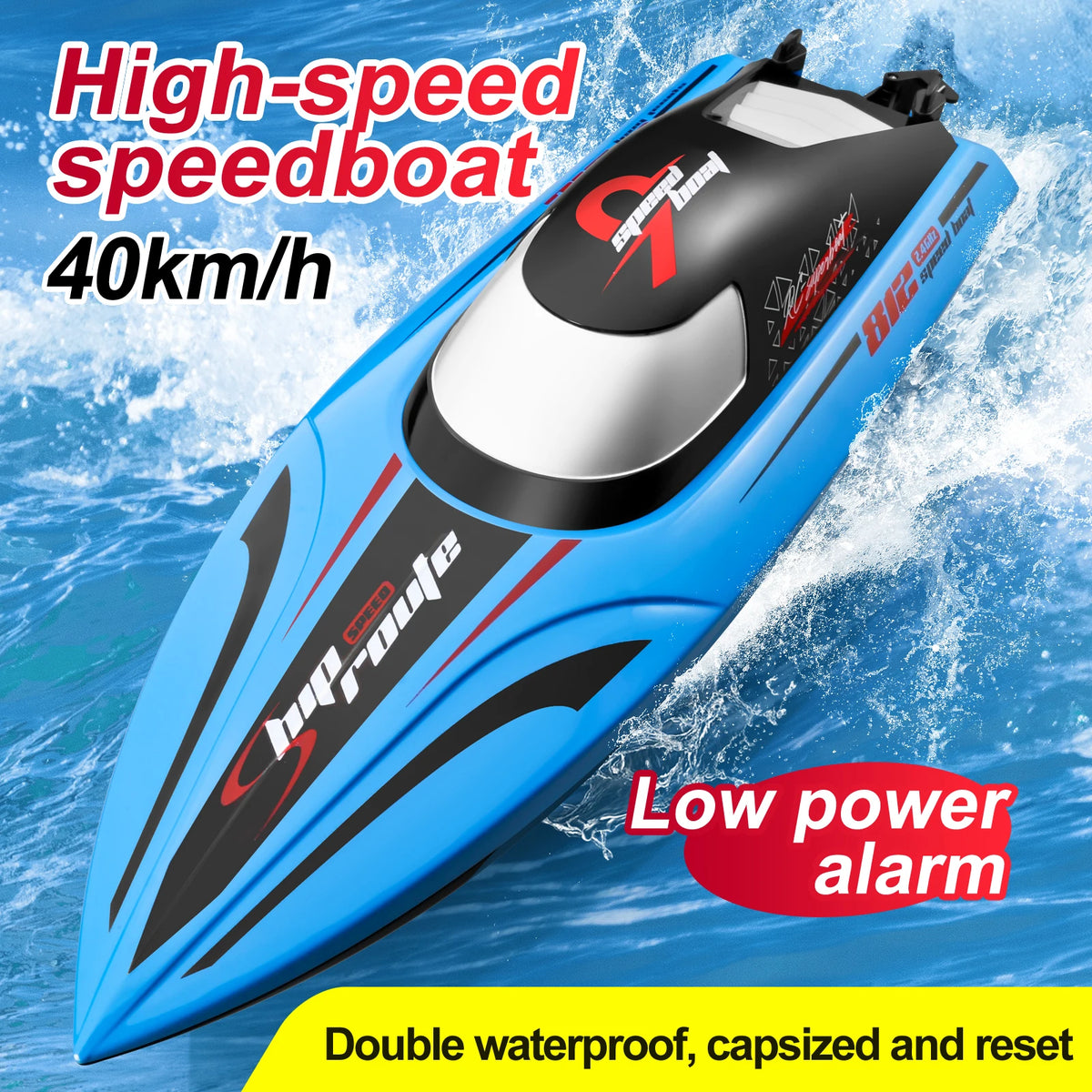 RC Boat 48Cm 40KmH High Speed &ndash; Waterproof Racing Ship