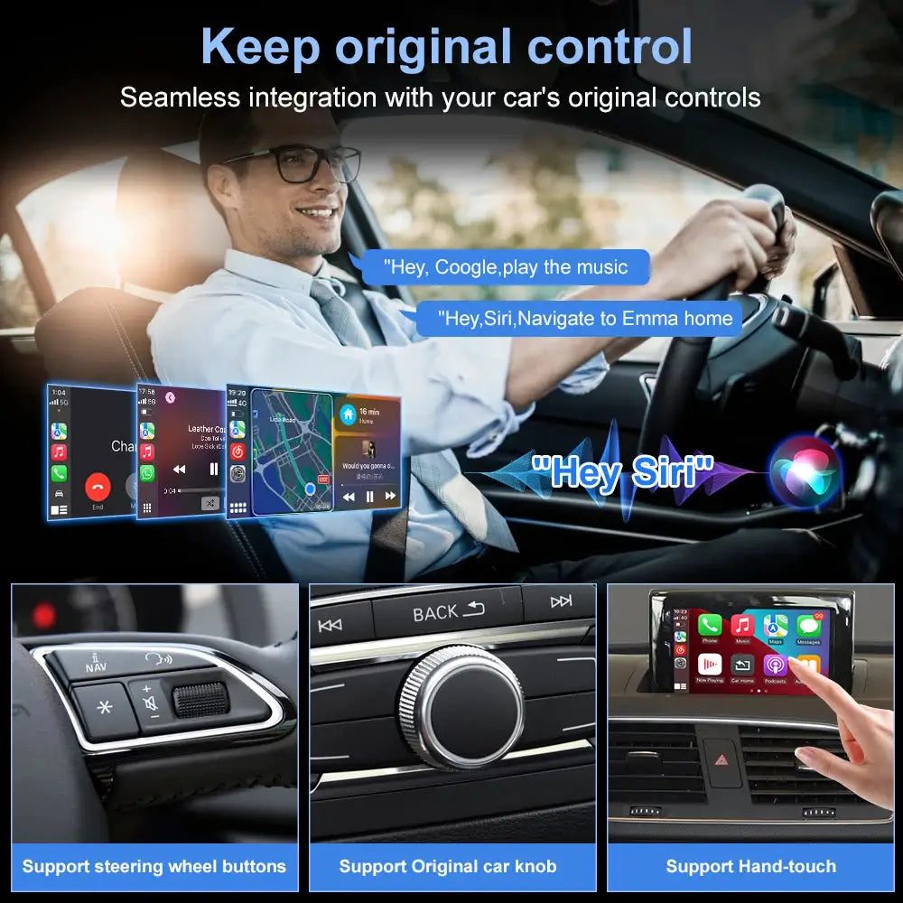 New Upgrade Wireless CarPlay Android Auto For Audi A1 Q3 2012-2018 MMI 2G RMC System With AirPlay Mirror Link Function BOX by InterCyprus Trading Ltd
