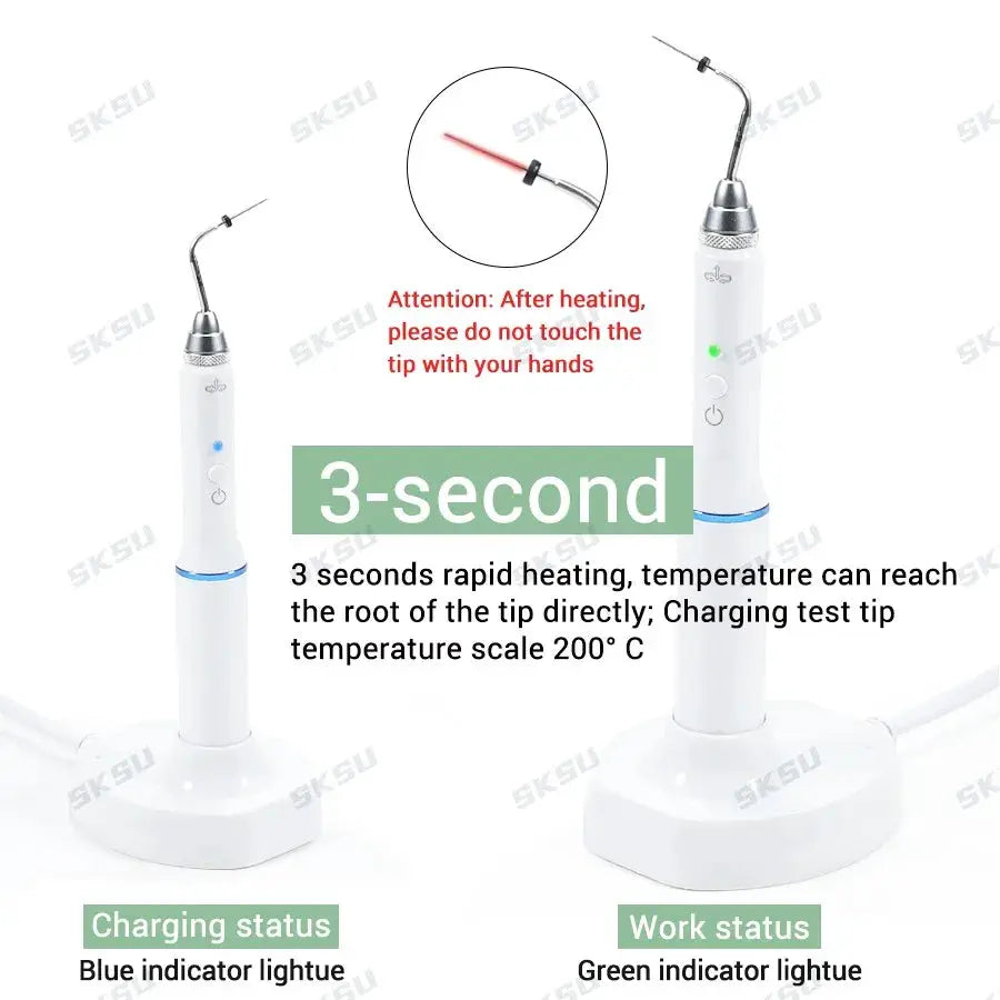 Dental Cordless Gutta Percha Obturation Pen Root Canal Filling System +2 Tips 3 Second Rapid Heating Dental Gutta-percha Cutter by InterCyprus Trading Ltd
