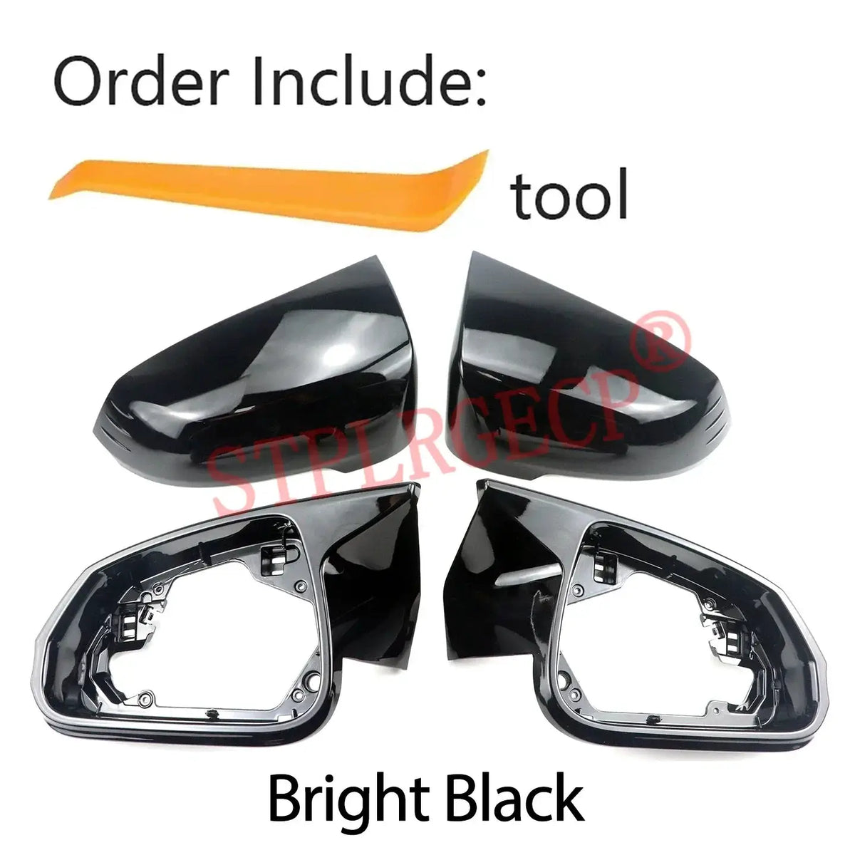 For BMW X1 X1M U11 X2 X2M U10 M35 M35I Black Mirror Shell Rear View Mirror Cover Replacement Style Side Wing Mirror Caps LHD by InterCyprus Trading Ltd