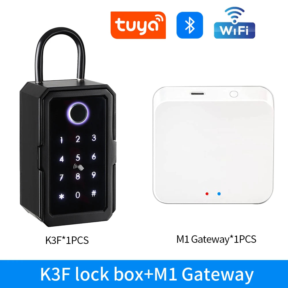 K3F/K5F Waterproof Key Safe Box - Smart Fingerprint Access K3F-tuya-M1