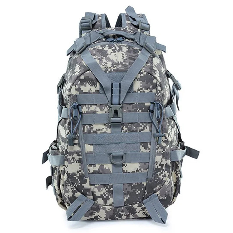 Tactical Camping Backpack Molle Rucksack &ndash; Heavy Duty Nylon ACU / 30 - 40L