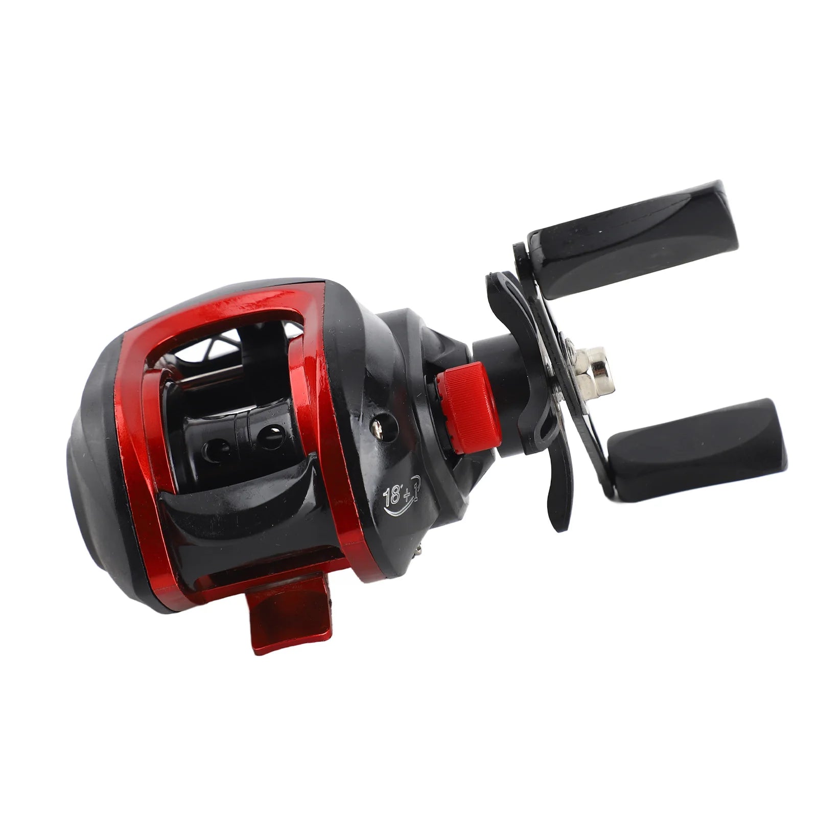 Baitcasting Reel Metal Long Cast Powerful Lightweight Smooth Baitcaster for Saltwater &amp; Freshwater black / CHINA