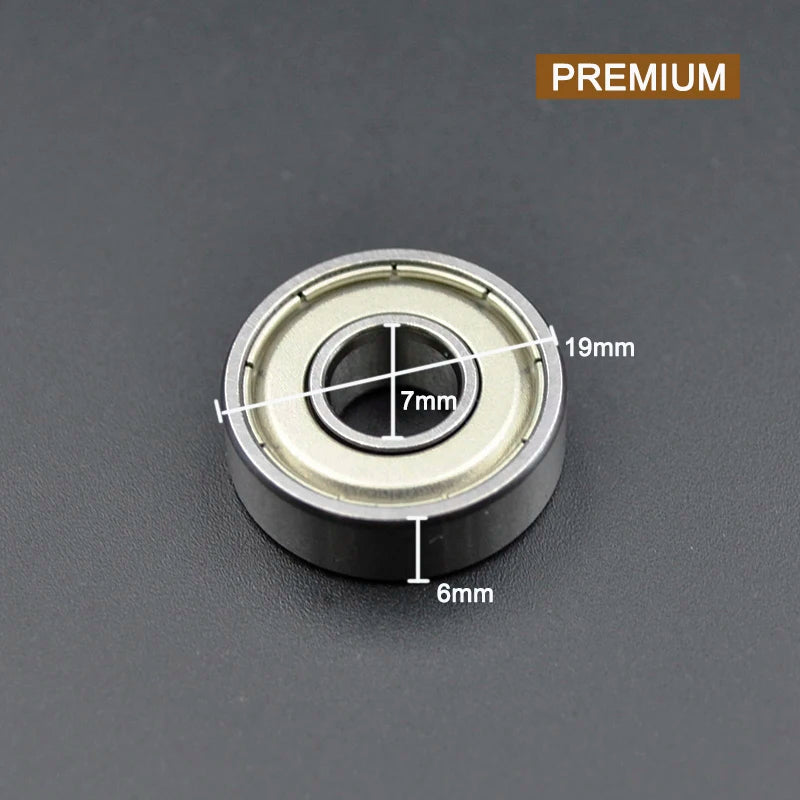 607ZZ 7x19x6mm Deep Groove Ball Bearing &ndash; Chrome Steel 607 ZZ Premium / CHINA / 100Pcs