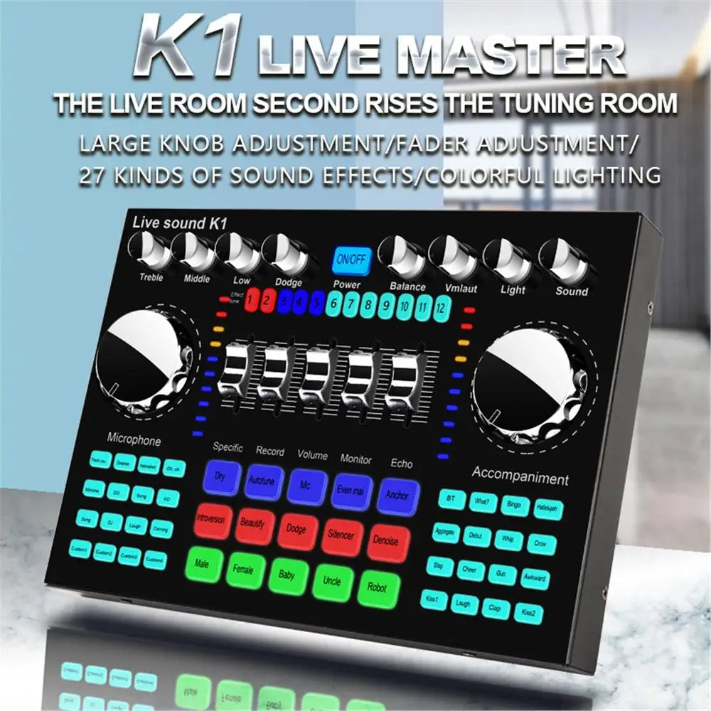 K1 Live Sound Card: Portable Sound Equipment