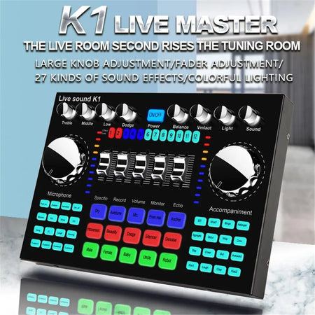 K1 Live Sound Card: Portable Sound Equipment