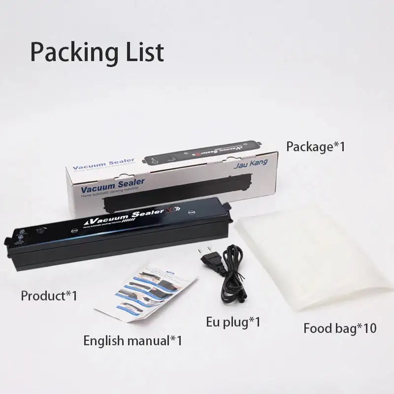 EU Plug Vacuum Sealer Machine With 10 Free Saver Bags