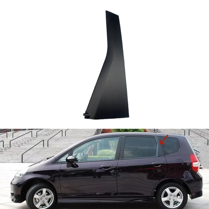Honda Fit Jazz GD1 GD3 için Arka Kapı Dış Sütun Süsleme Paneli Dayanıklı ve Hava Koşullarına Dayanıklı