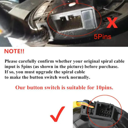 High Quality Steering Wheel Switch Audio Radio Control For Mitsubishi Outlander ASX Colt Pajero Sport 2007-2012 by InterCyprus Trading Ltd