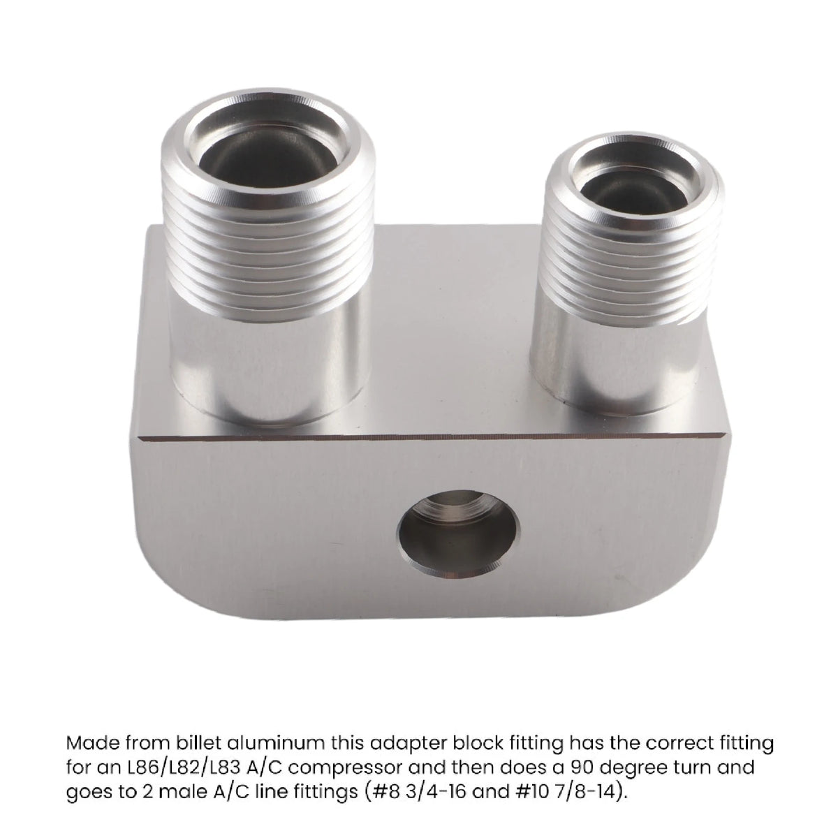 AC Line Compressor Adapter For GM Gen V L86 L83 Engine Swap Fitting by InterCyprus Trading Ltd