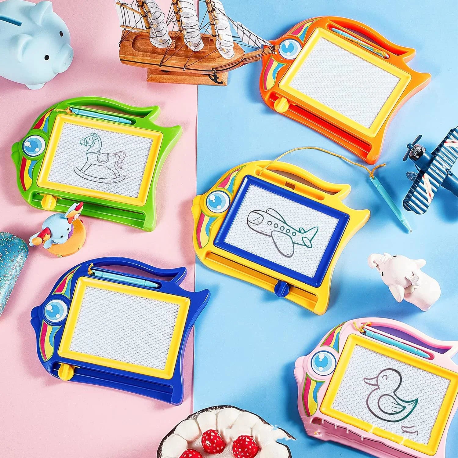 Cartoon Magnetic Drawing Board &ndash; Early Education Puzzle Toy