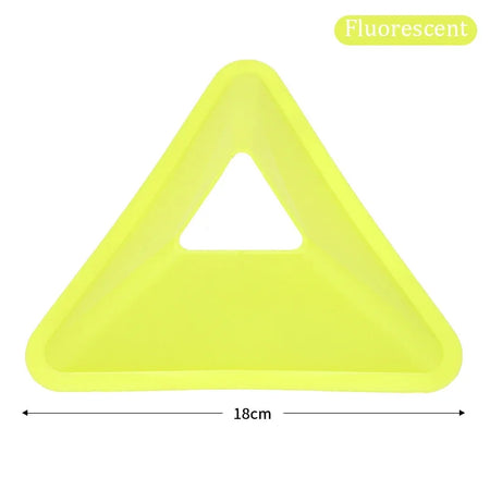 10PCS Triangular Football Training Cones - Agility Markers for Soccer Practice Fluorescent 10PCS