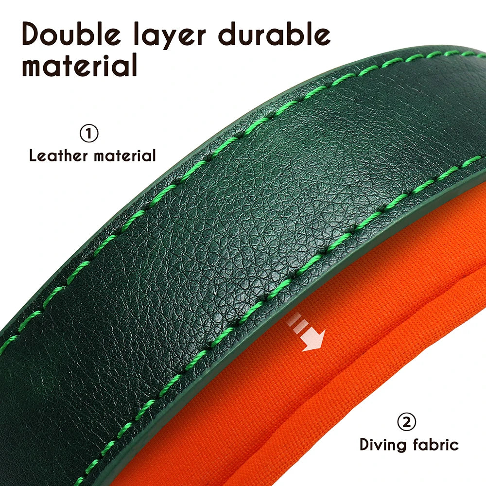 Personalised Leather ID Collar with Free Engraving for Dogs