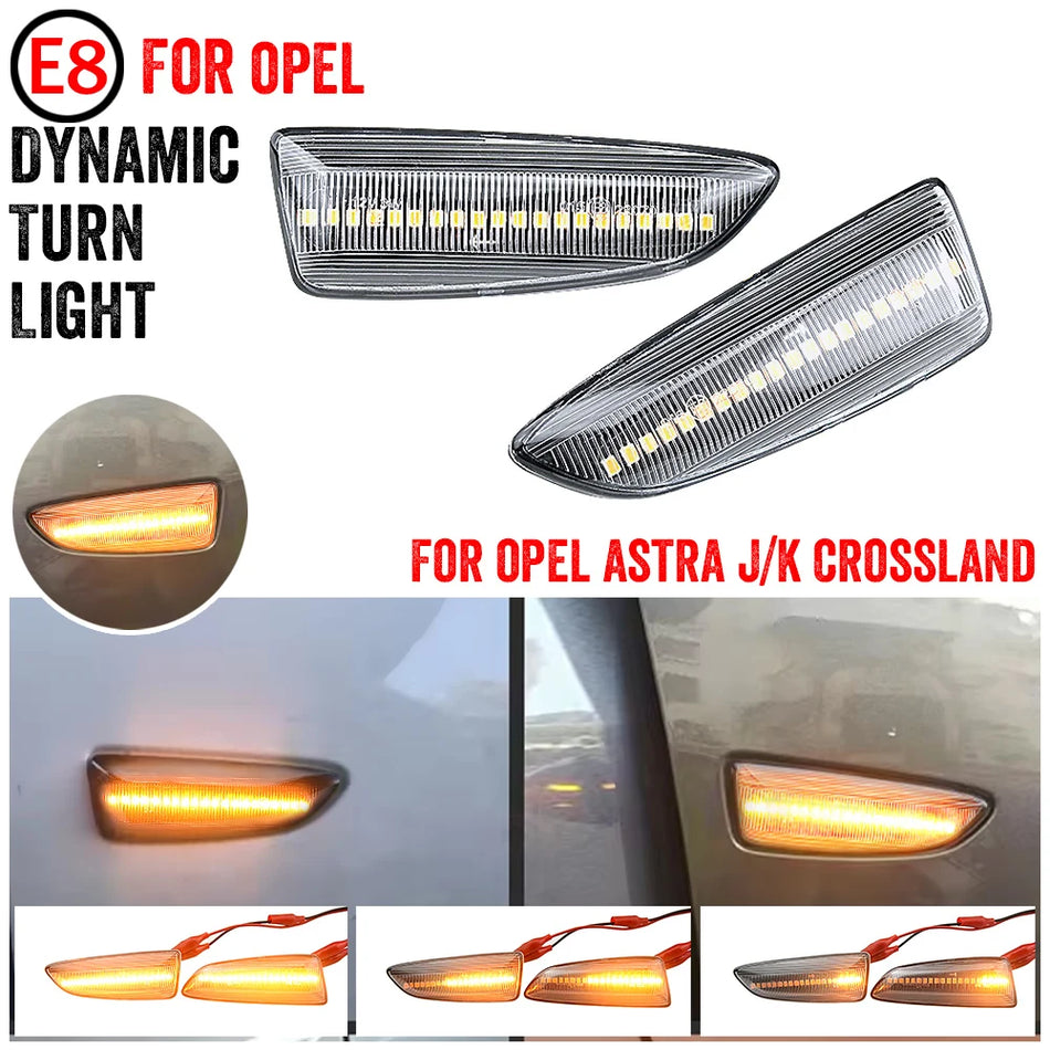 Dynamické LED boční světlo pro směrová světla pro Opel Astra J, Zafira C, Insignia B