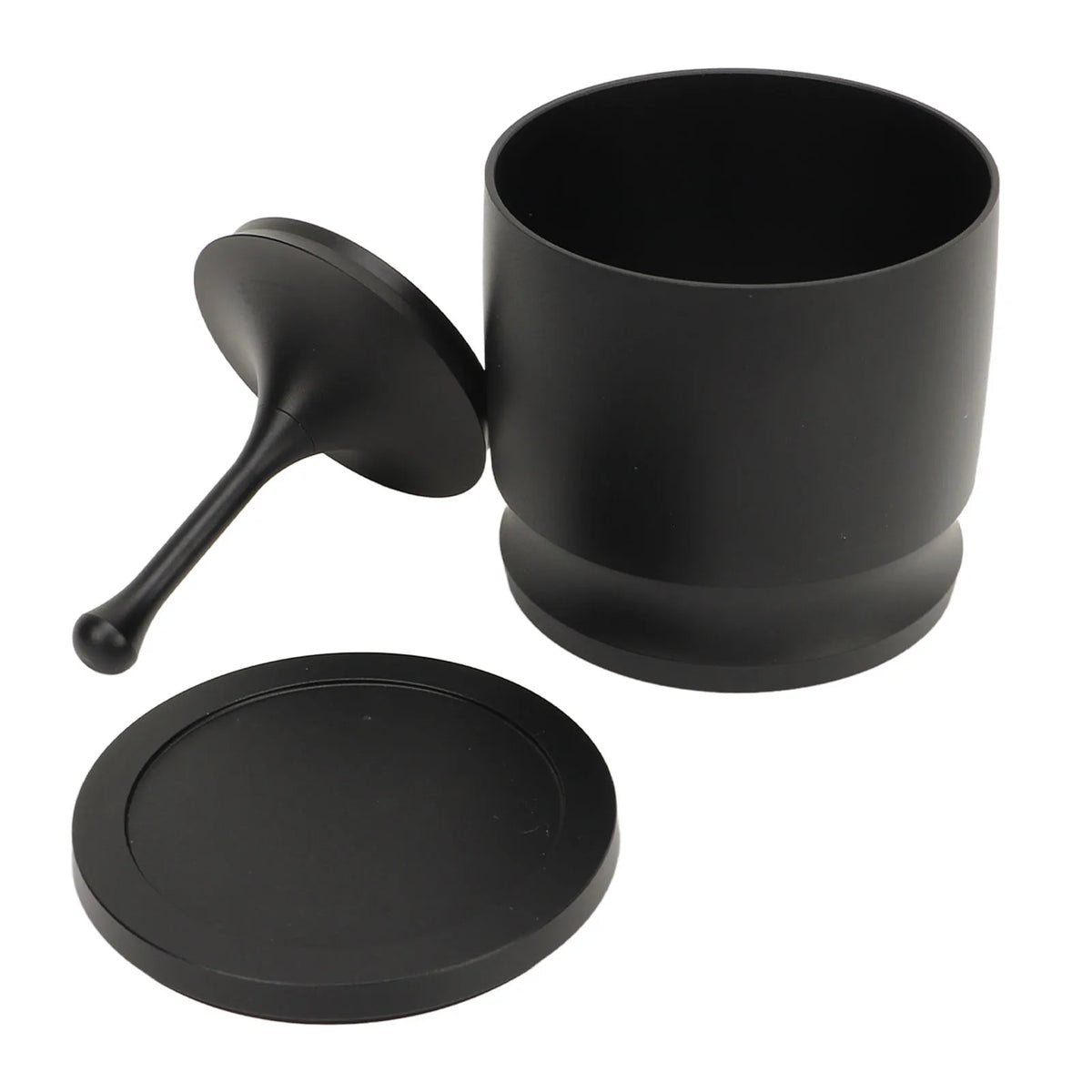 Aluminum Alloy Coffee Dosing Cup 58mm &ndash; Anti Spill black