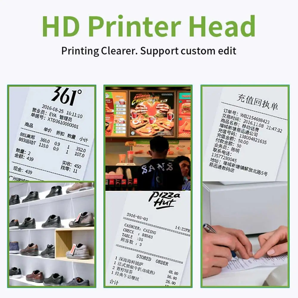 HZTZ 5890K 58mm USB Thermal Receipt Printer &ndash; 90mm per Sec