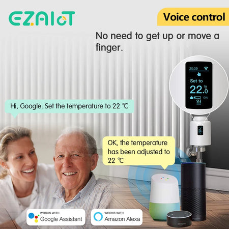 Smart ZigBee TRV Radiator Thermostat &ndash; Voice Control