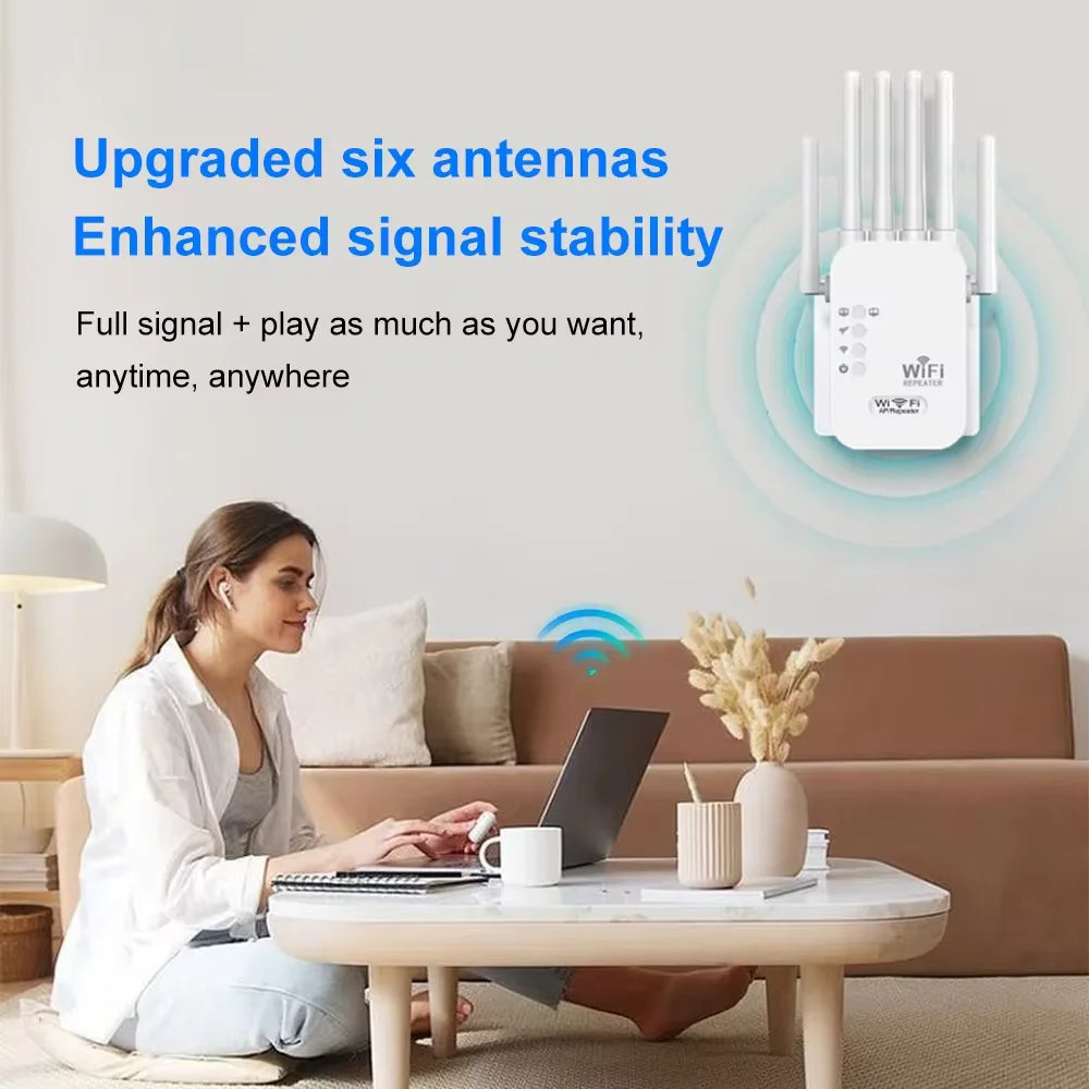 1200Mbps Wireless WiFi Repeater 2.4G 5.8G - Dual Band Boost
