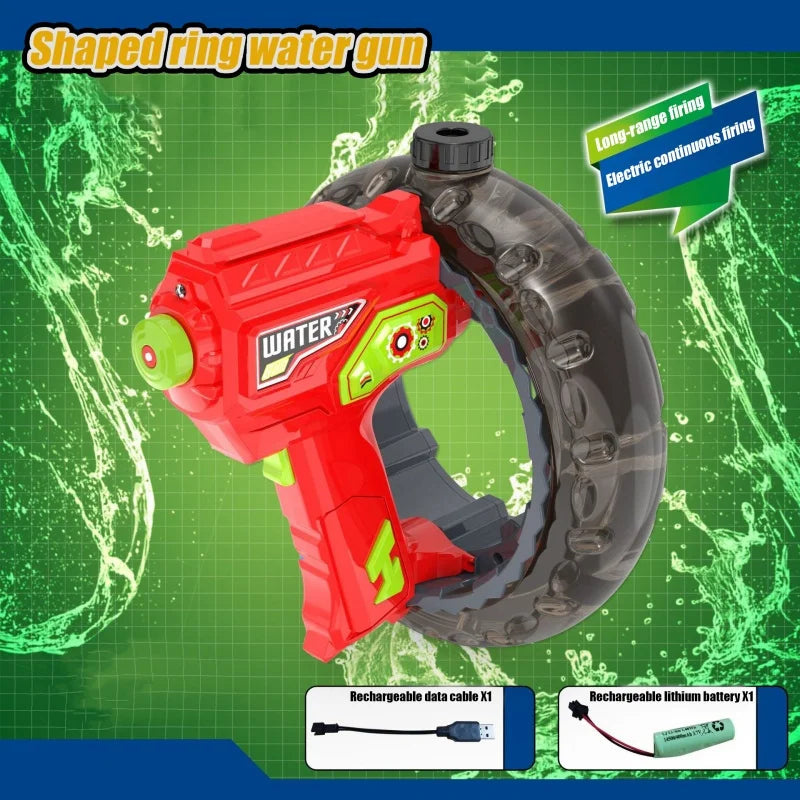 Ful Automatic Water Gun &ndash; Extra Large Capacity Soaker Red