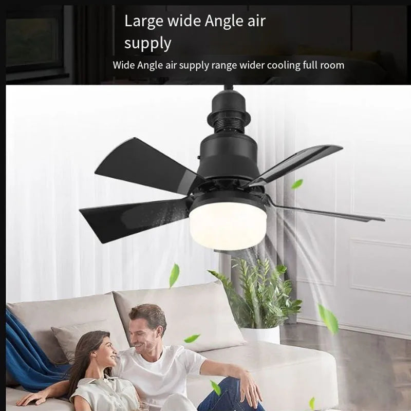 Ceiling Fan With LED Light With Remote Control - Dimmable