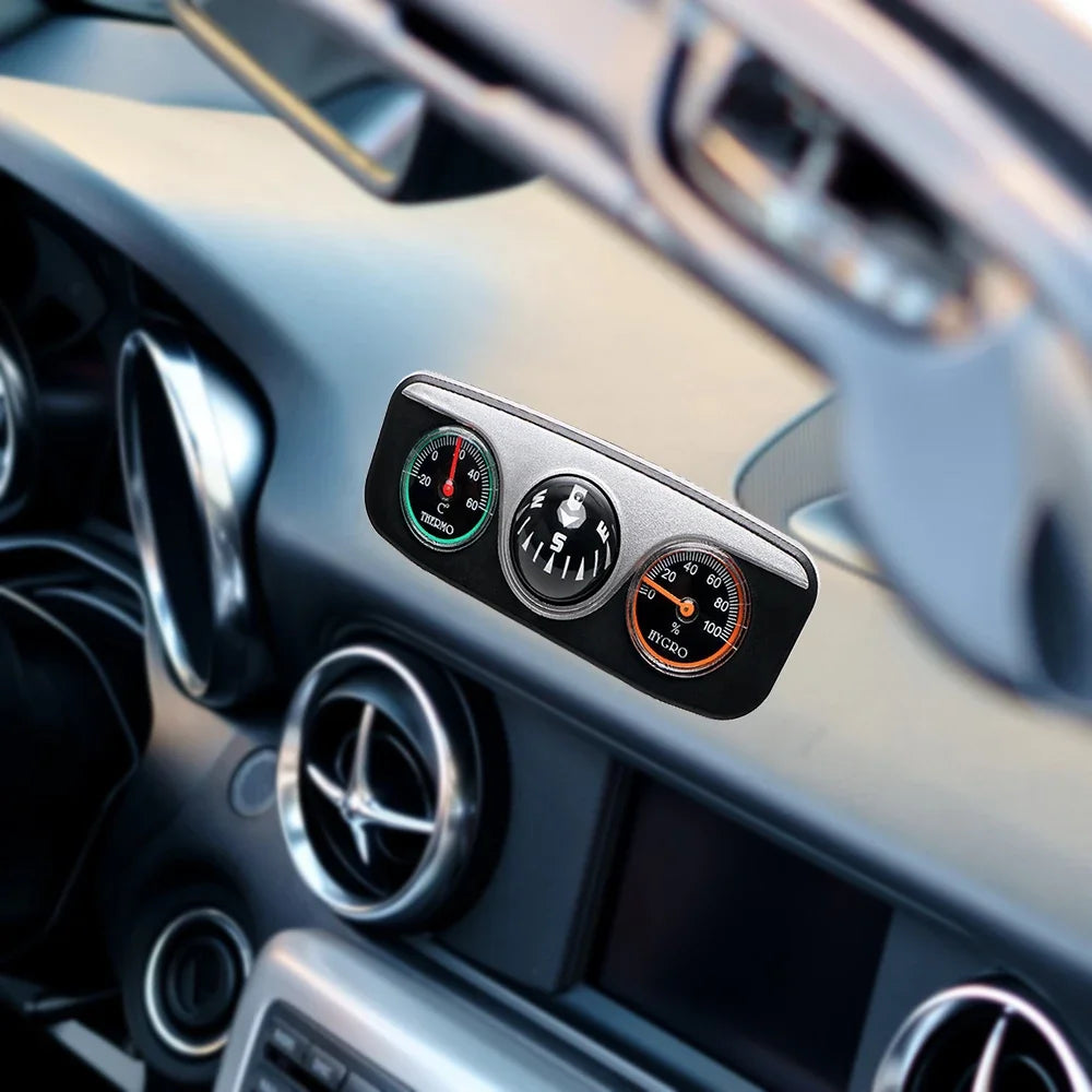 3 In 1 Car Compass Thermometer Hygrometer &ndash; Dashboard Decor