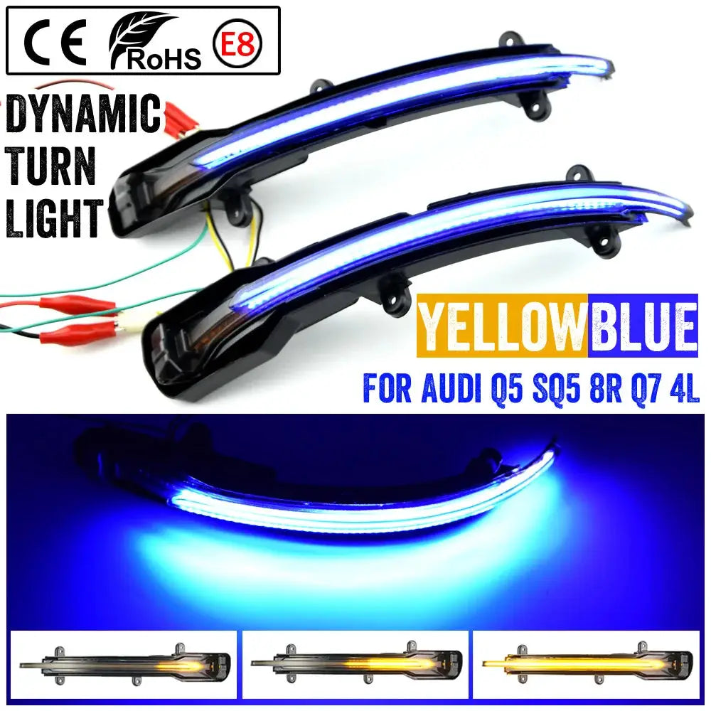 Dynamic LED Turn Signal Lights For Audi Q5 Q7 SQ5 SQ7 8R 4L by InterCyprus Trading Ltd