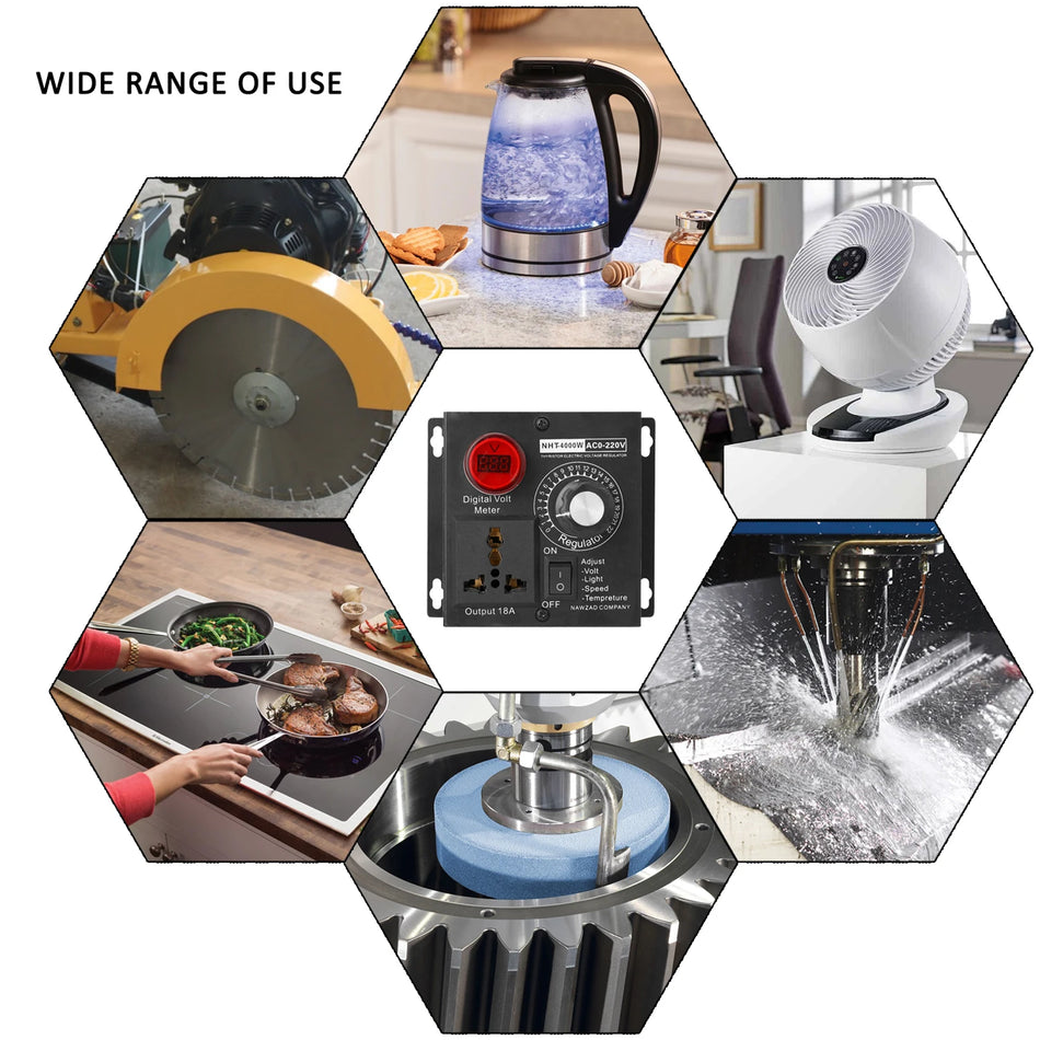 Controler de tensiune fără trepte compact de 4000W pentru AC 110 la 220V