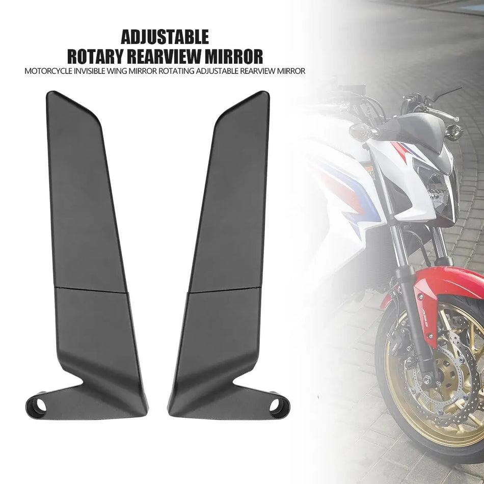 For BMW S1000R F900R F900XR G310R G310GS C400X C400GT Universal Motorcycle Mirror Wind Wing Side Rearview Reversing Mirror by InterCyprus Trading Ltd