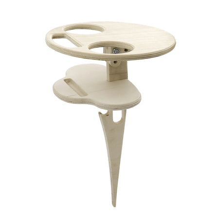Outdoor Liquor Table Folding Round Wood Picnic &ndash; Durable Liquor Table