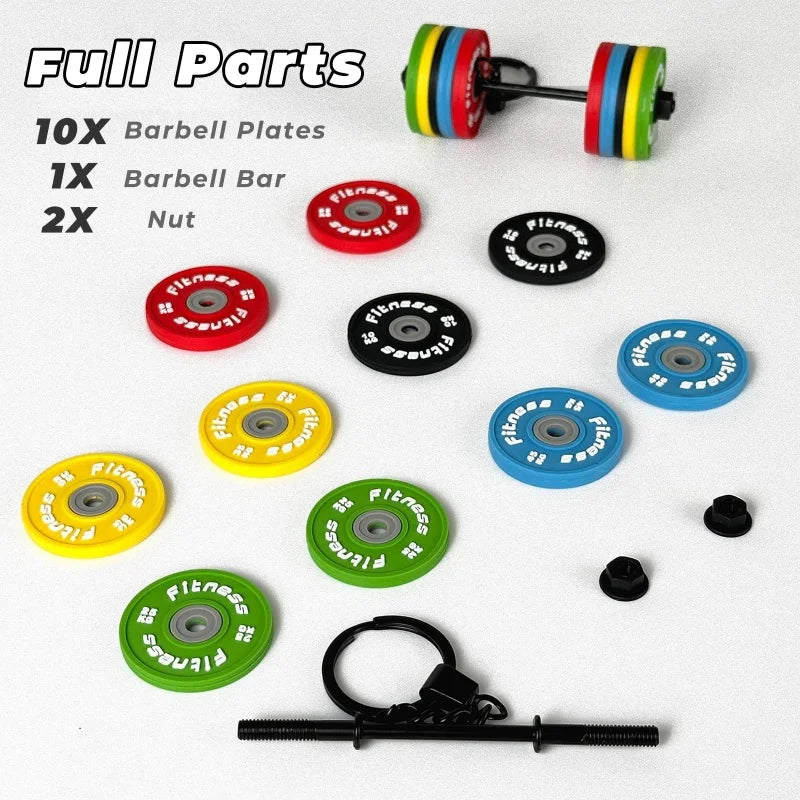2025 Barbell Keychain - Silicone Dumbbell Gifts for Gym Lovers
