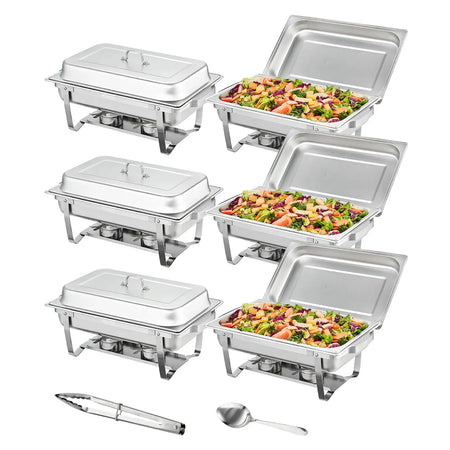 8 Qt Rectangle Chafing Dish Stainless Steel Buffet 6 Packs / Poland