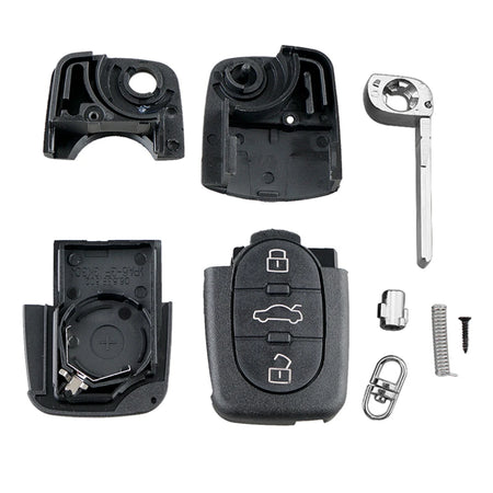 Replacement Key Shell Case for Audi A2 A3 A4 A6 A8 TT 1994-2006 - Blade Only, No Electronics