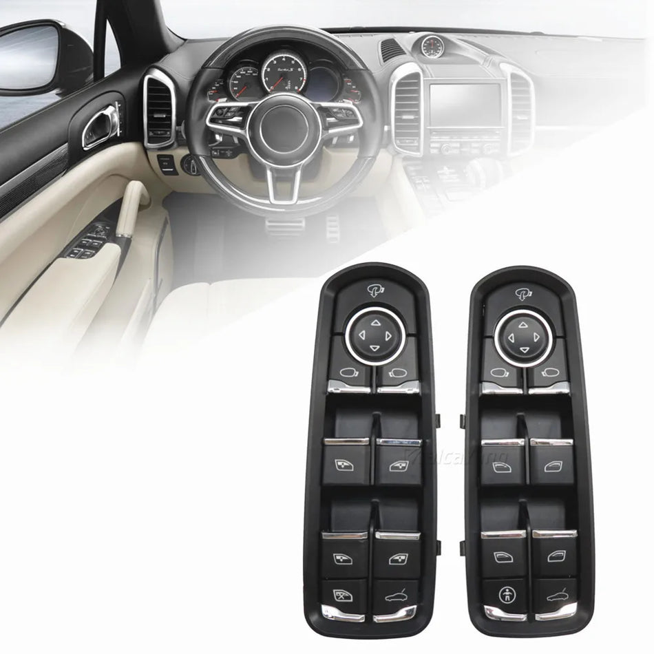 Raamschakelaar voor Voordeur voor Porsche Panamera Cayenne Macan 7PP959858RDML