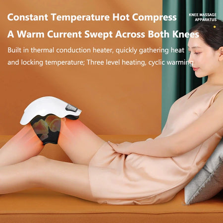 Electric Knee Massager - Wireless Heating With Vibration