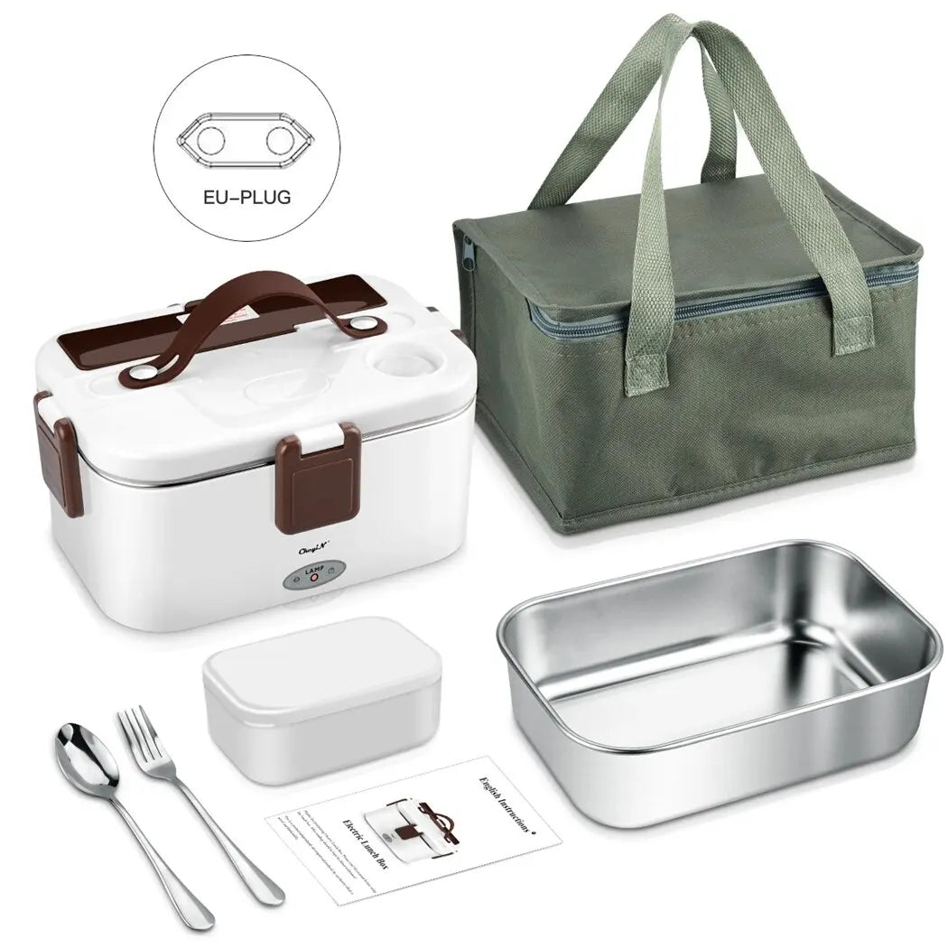 CkeyiN 220V 1.8L Portable Lunch Box &ndash; 80W Fast Heating 220V / European standard