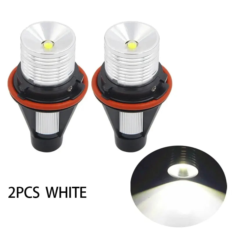 LED Angel Eyes Marker Lights &ndash; Canbus Error Free for BMW E39 E60 M5 White