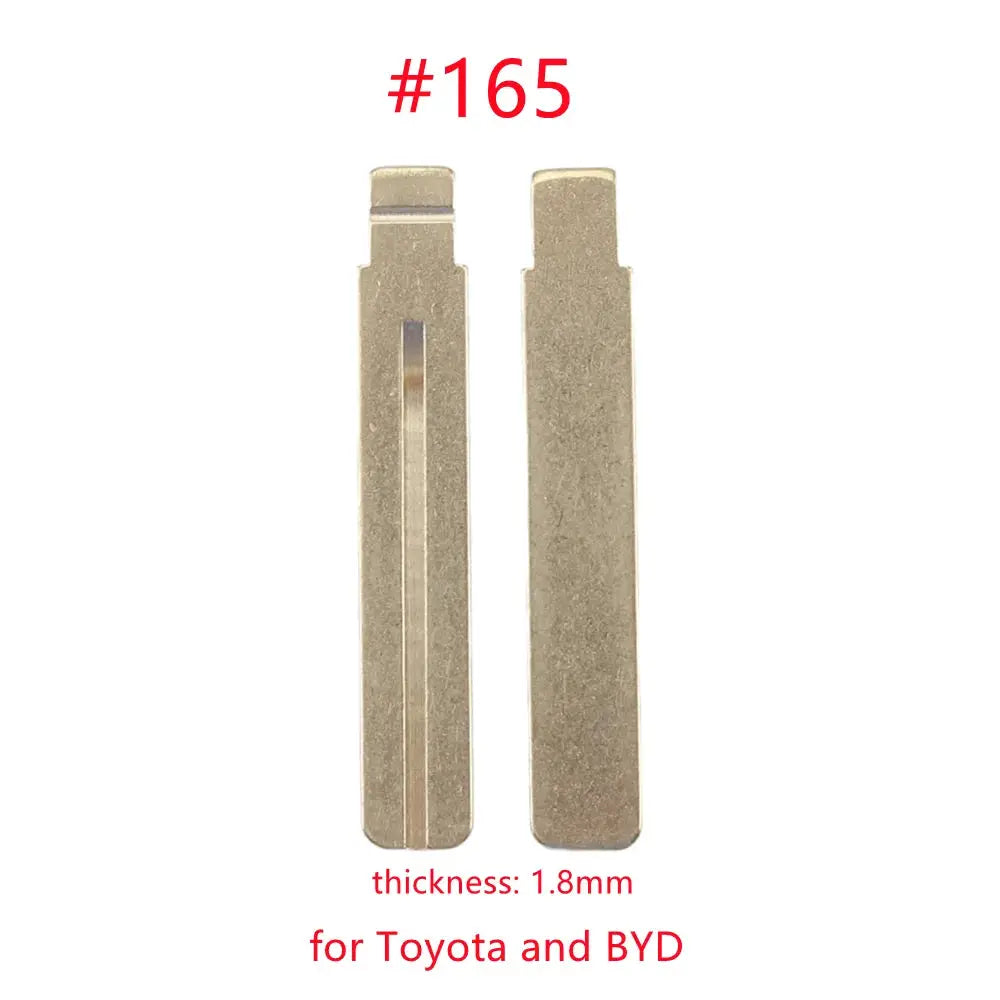 10pcs/lot 165# KD Keyless Key Blade Car Folding Flip Remote Blade for KD KEYDIY VVDI XHORSE Smart Remote for Toyota/Lexus/BYD by InterCyprus Trading Ltd