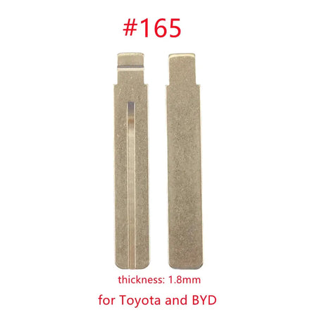 10pcs/lot 165# KD Keyless Key Blade Car Folding Flip Remote Blade for KD KEYDIY VVDI XHORSE Smart Remote for Toyota/Lexus/BYD by InterCyprus Trading Ltd
