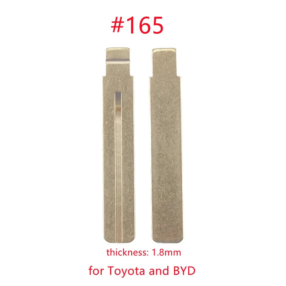 10pcs/lot 165# KD Keyless Key Blade Car Folding Flip Remote Blade for KD KEYDIY VVDI XHORSE Smart Remote for Toyota/Lexus/BYD by InterCyprus Trading Ltd