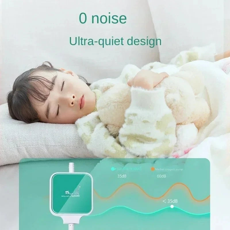 220-240V Mini Aquarium Oxygen Pump &ndash; Ultra Quiet Low Noise