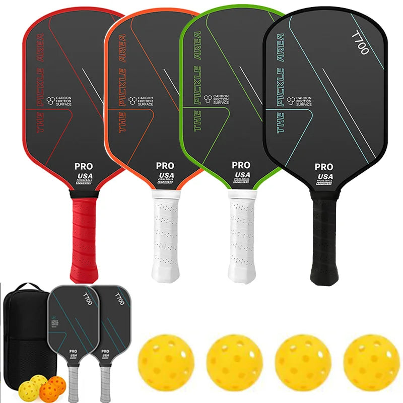 Paletă de pickleball T700 din fibră de carbon aprobată USAPA mată