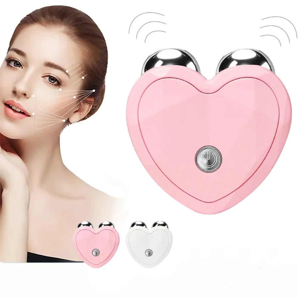 EMS ansiktslyftande massager anti-rynkor mikrostromsroller