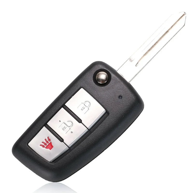 Nissan Qashqai Flip Folding Remote Key, 433/315MHz, Plastic and Metal
